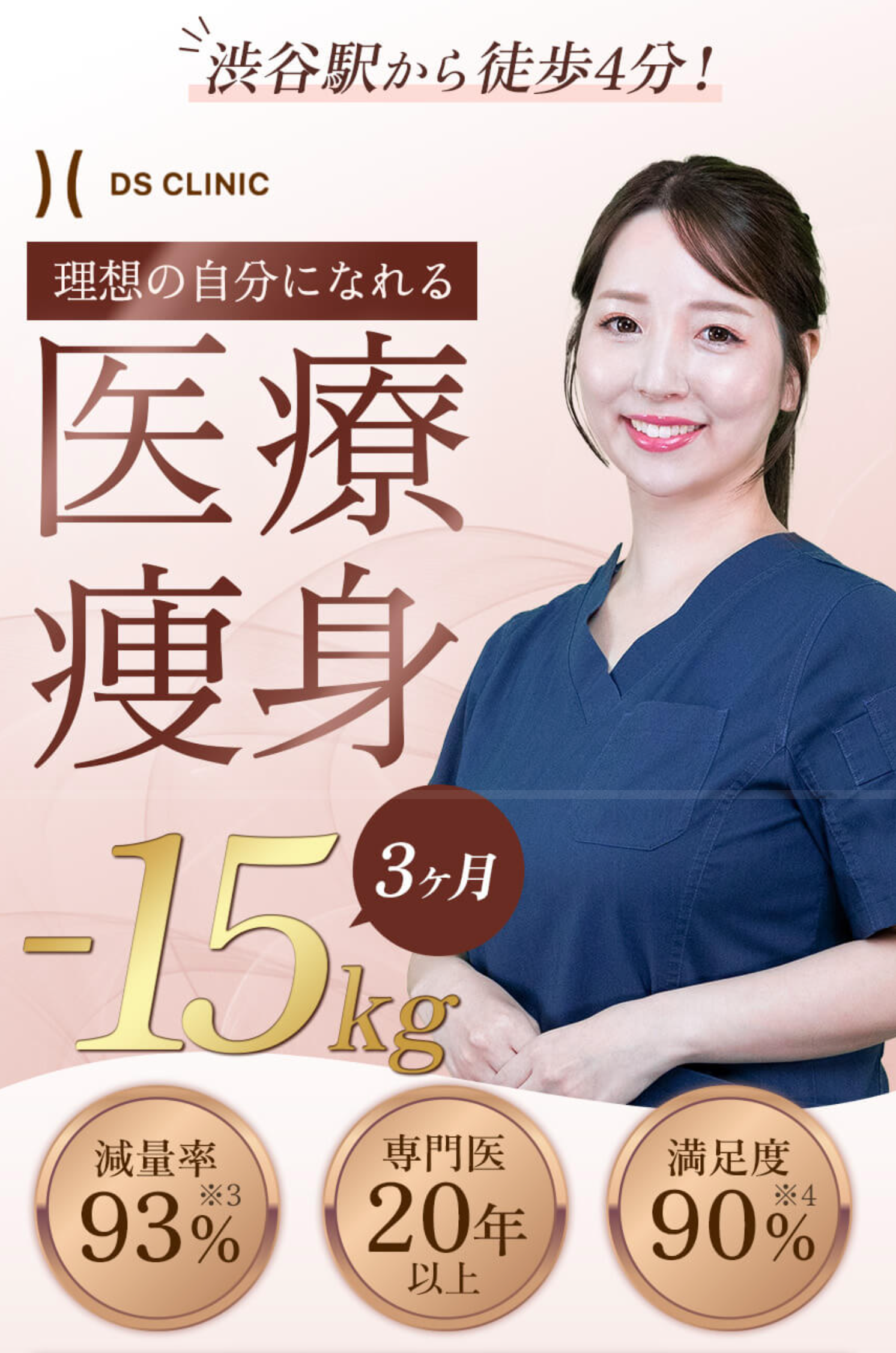 DSクリニックの医療ダイエットLP