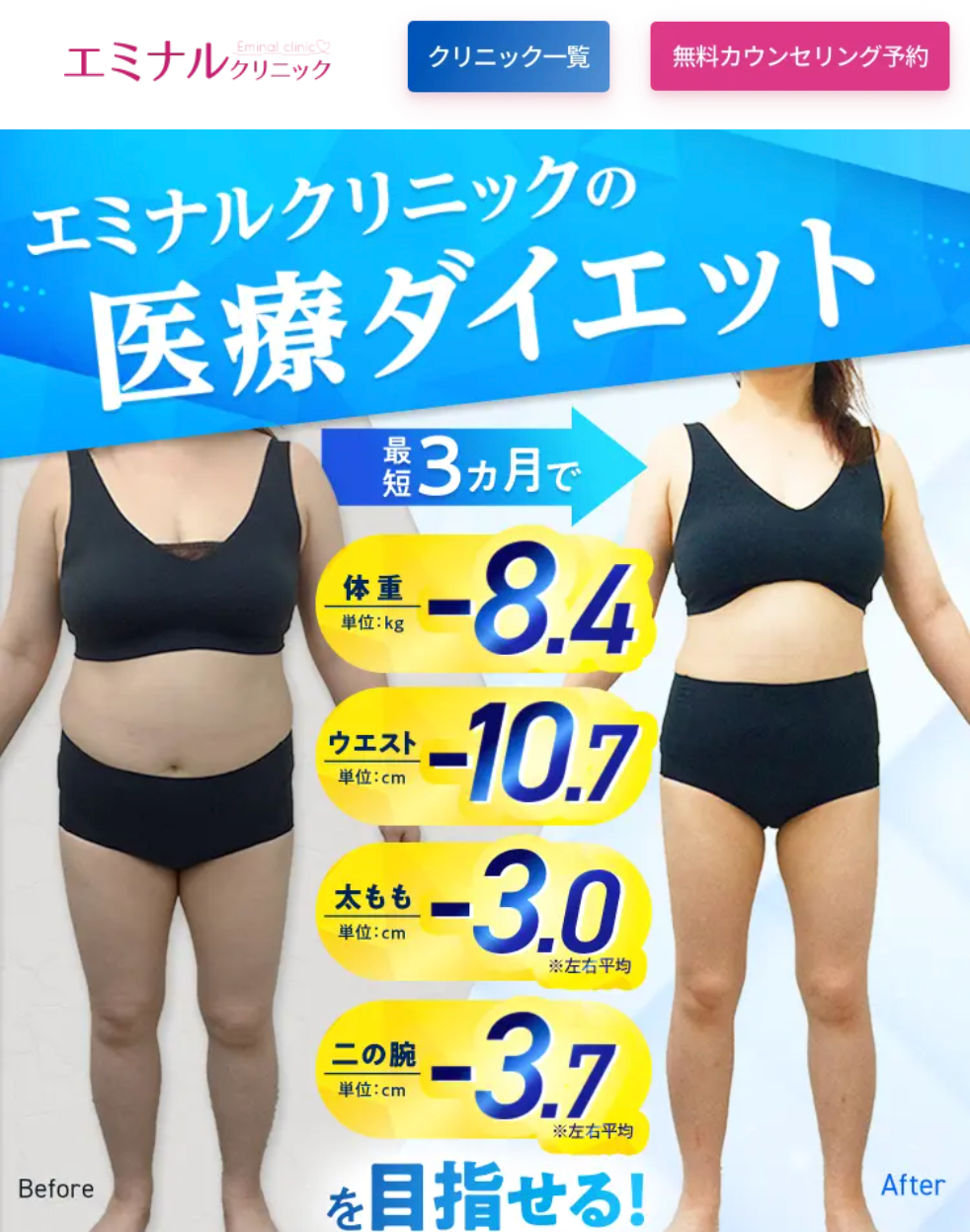 エミナルクリニックの医療ダイエット
