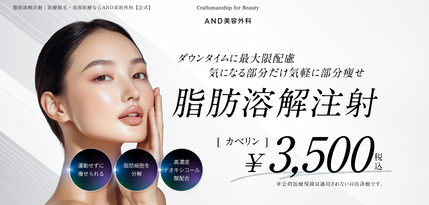 AND美容外科の脂肪溶解注射