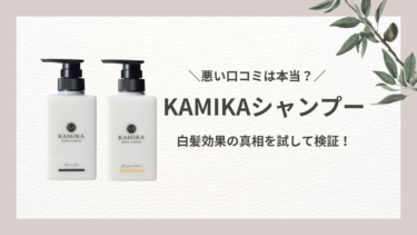 【悪い口コミは？】KAMIKA(カミカ)シャンプーの白髪効果の真相を試して検証！