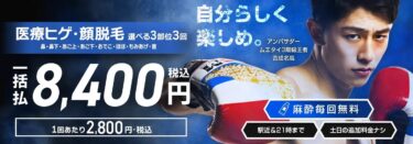 メンズエミナルのヒゲ脱毛3部位3回プラン