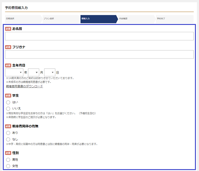 メンズリゼの無料カウンセリングの流れ