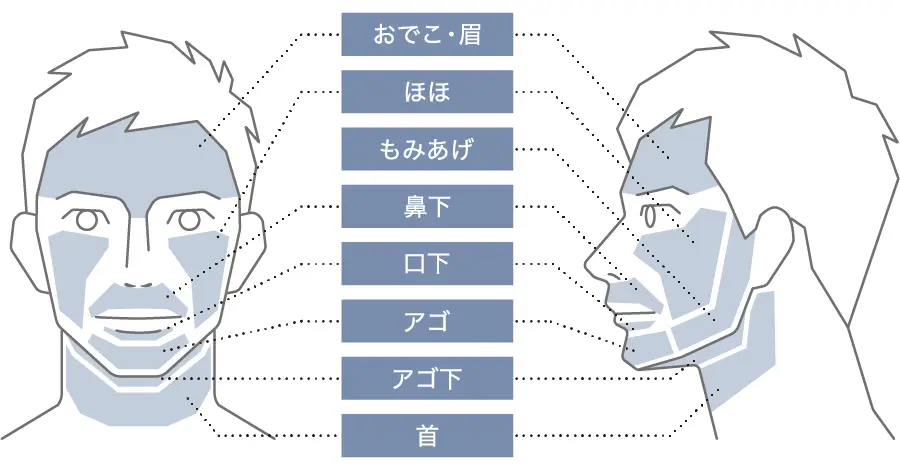 レイロール顔パーツ