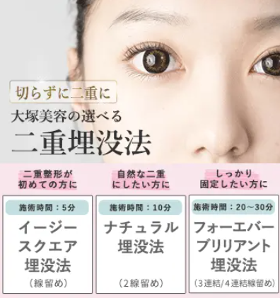 大塚美容形成外科の二重整形