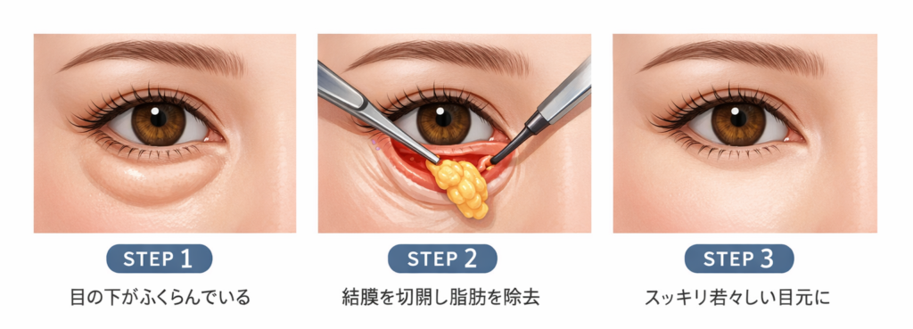 切らないクマ取りの手順